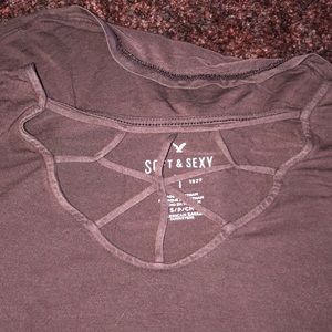 Purple long sleeve top from American eagle